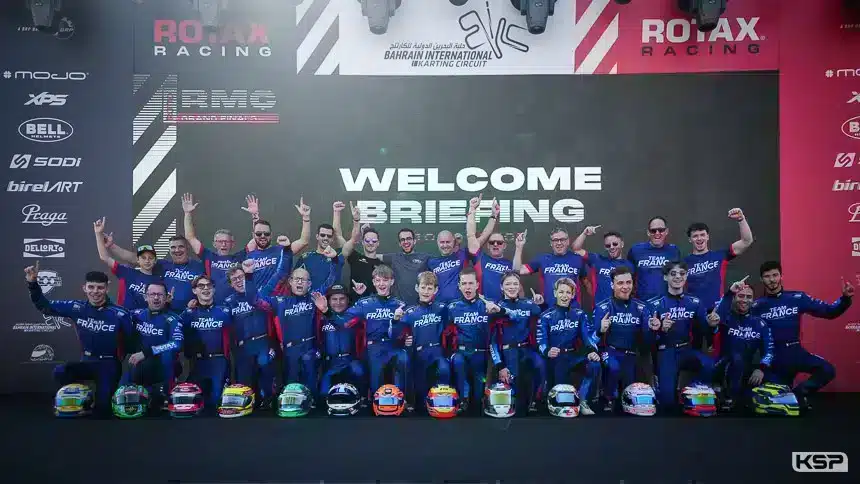 France national karting team custom teamwear at Rotax Grand Final motorsport event